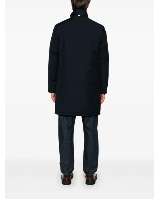 Abrigo Con Detalle A Capas Herno de hombre de color Blue