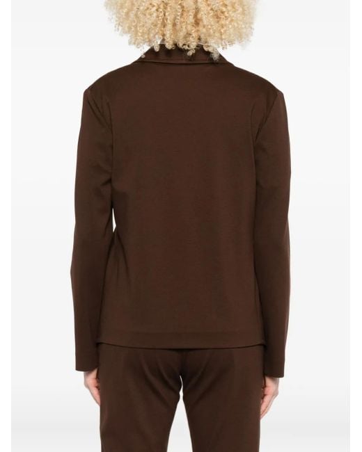 Fabiana Filippi Brown Button Blazer