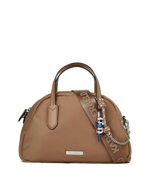 Karl Lagerfeld Brown Ikon Tote Bag