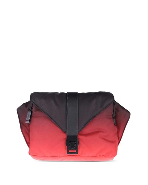 Ferragamo Kuriertasche mit Ombré-Effekt in Red für Herren