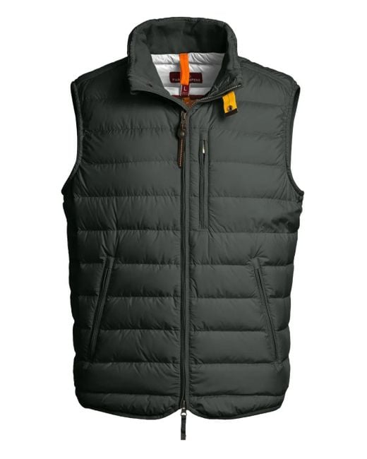 Parajumpers Black Perfect Quilted Zip-Front Gilet for men