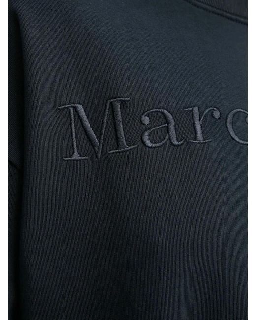 Marc O' Polo Blue Logo-Embroidered Sweatshirt