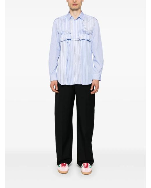 Comme des Garçons Blue Striped Shirt for men