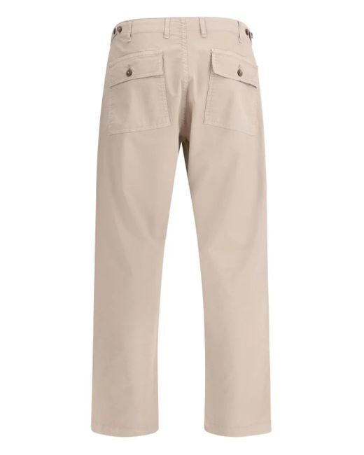 Cruna Natural Cork Patch-Pocket Cotton Trousers for men
