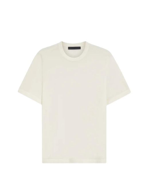 Boss White Crew-Neck T-Shirt for men