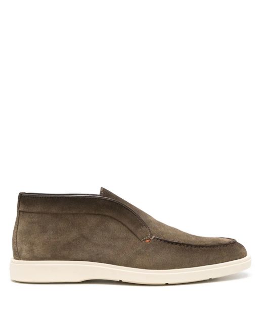 Bottines En Daim Santoni pour homme en coloris Brown