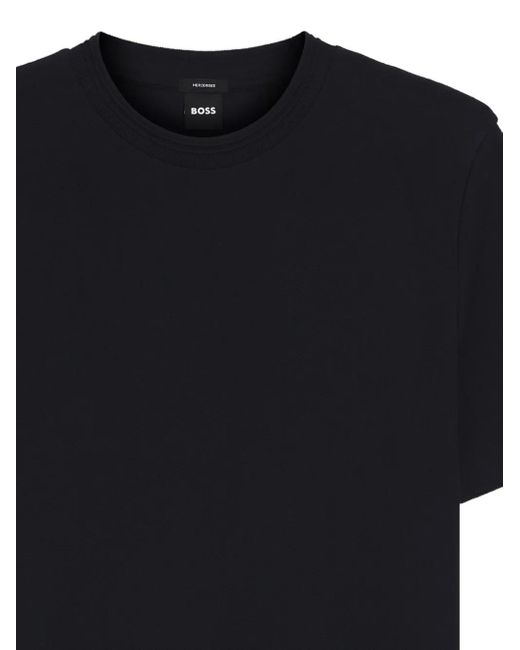 Boss Black Crew-Neck Cotton T-Shirt for men