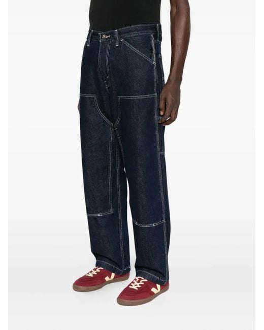Levi's Blue 568 Five-Pockets Jeans for men
