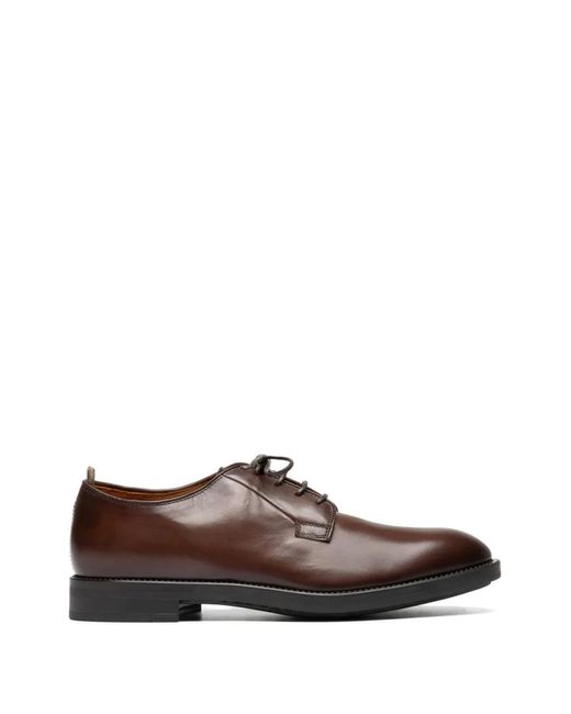 Officine Creative Brown Lace-Up Derby Shoes for men