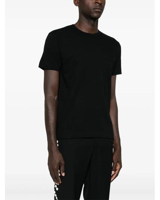 Camiseta con parche de corazón característico COMME DES GARÇONS PLAY de color Black