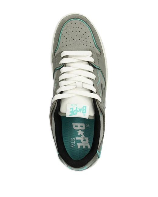 A Bathing Ape Green Sk8 Sta #2 Sneakers for men