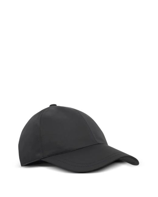 MARINE SERRE Black Satin Baseball Cap