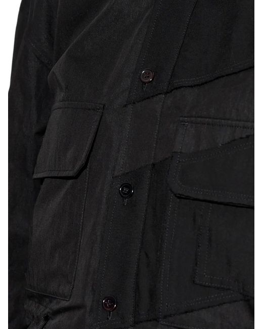 Y-3 Black Panelled Cotton Jacket
