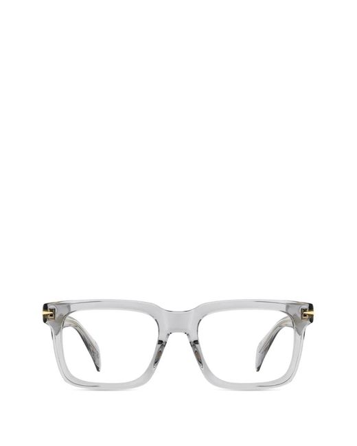 David Beckham White Brille Mit Eckigem Gestell