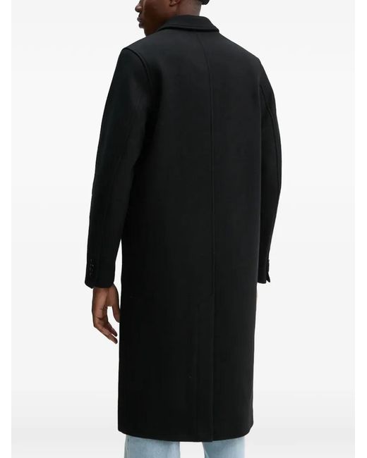 Samsøe & Samsøe Black Satesfa Button Coat for men