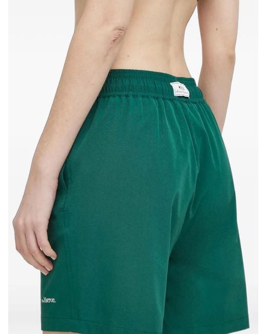 The Mercer Brand Green Drawstring-Waist Swim Shorts for men