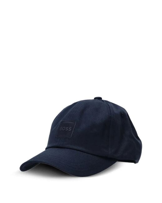 Boss Twill-Baseballkappe Mit Logo-Patch in Blue für Herren