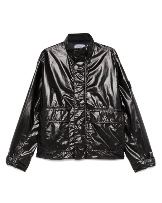 メンズ Stone Island コンパスバッジ ジャケット Black
