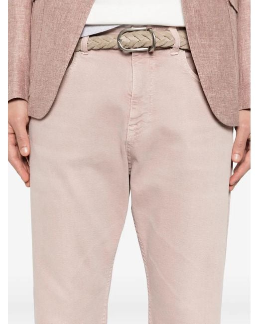Eleventy Pink Five-Pocket Trousers for men