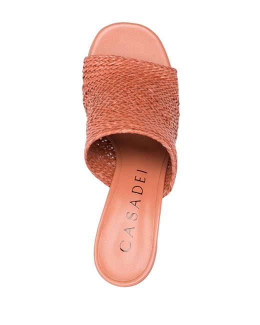 Casadei Pink Mules 85Mm