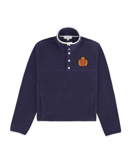 Felpa Con Applicazione di Sporty & Rich in Blue