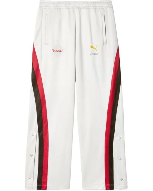 Off-White c/o Virgil Abloh White X Ac Milan X Puma Track Pants for men