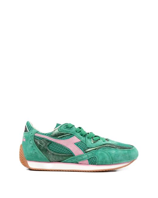 Diadora Green Equipe Revenge Leather Sneakers