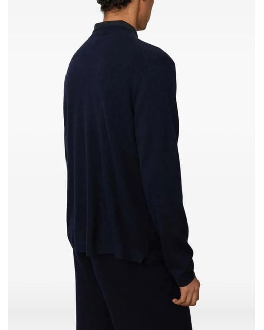 Lisa Yang Blue Cashmere Sweater for men