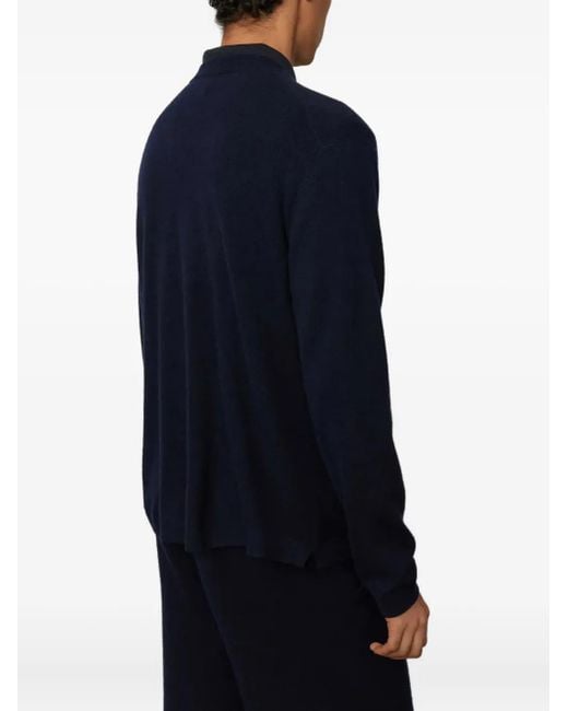Lisa Yang Blue Cashmere Sweater for men