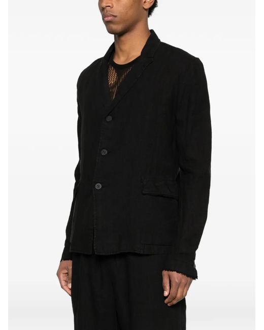 Thom Krom Black Single-Breasted Blazer for men