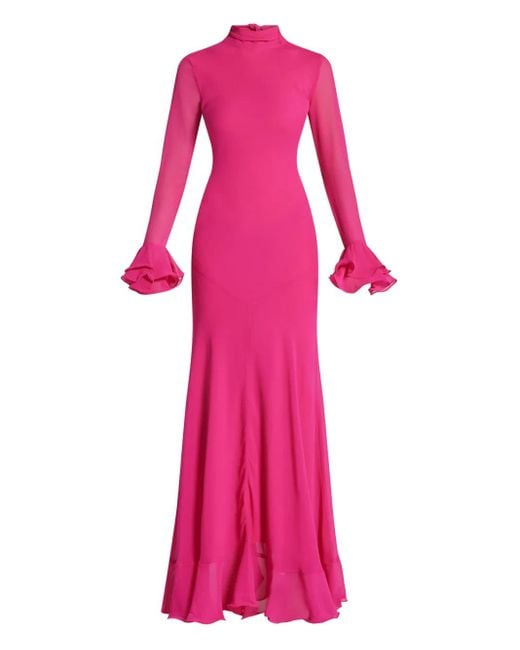 De La Vali ラッフル ドレス Pink