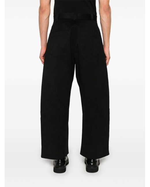 Studio Nicholson Black Continuity Trousers for men