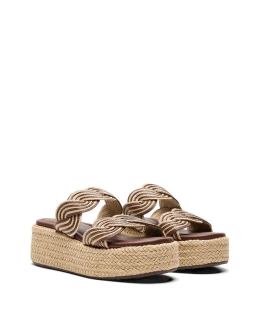 Casadei White Thaiti Platform Sandals