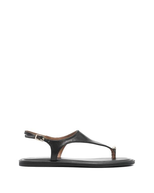 Tamaris White Toe-Ring Slingback Sandals