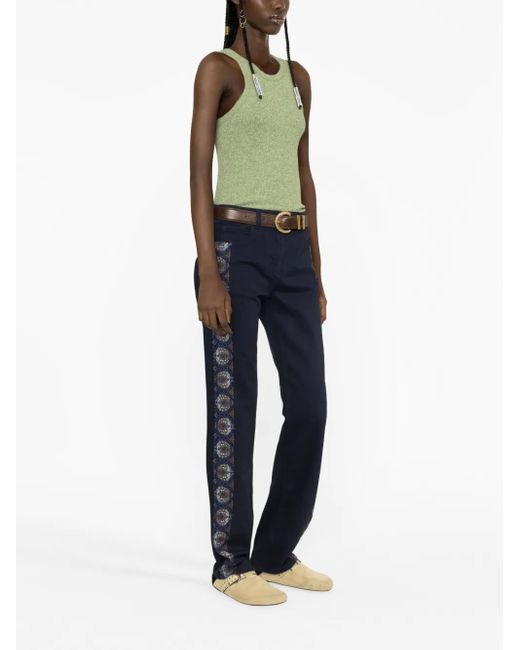 Etro Straight Jeans in het Blue