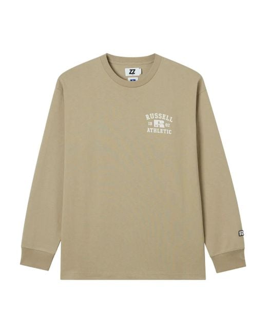 Izzue Natural Russell Athletic Long-Sleeve T-Shirt for men