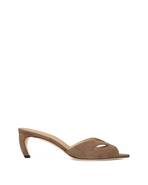Victoria Beckham Brown Harlow Mask Heeled Sandals
