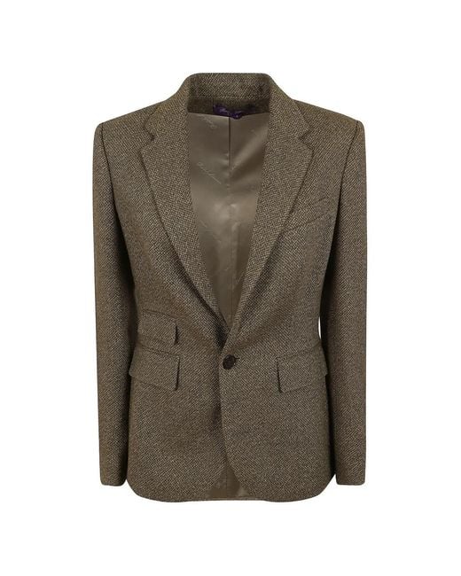 Polo Ralph Lauren Green Parker Broken-Twill Jacket