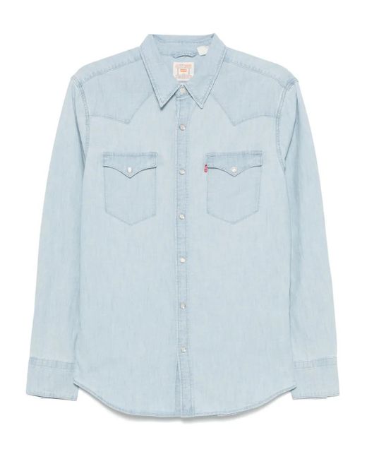 メンズ Levi's Barstow シャツ Blue