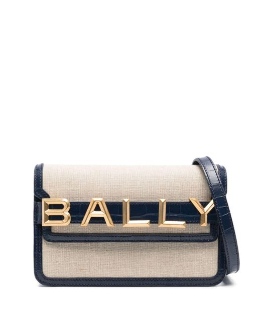 Bally Blue Logo-lettering Shoulder Bag