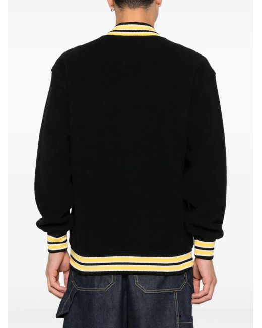 Rhude Black Zip-Up Sweatshirt for men