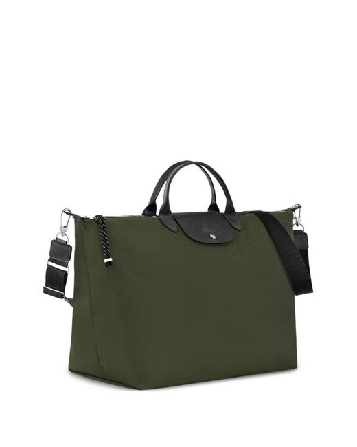 Longchamp Green Large Le Pliage Energy Holdall Bag
