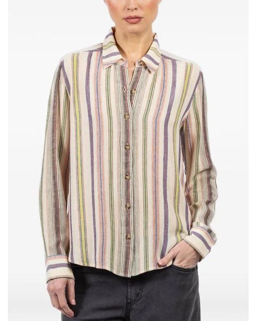 Xirena Natural Marcel Striped Shirt