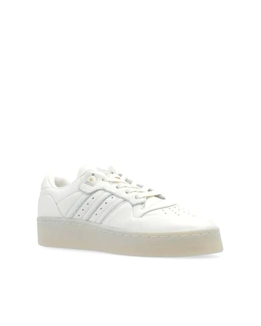 Adidas White Rivalry Lux Low Sneakers for men
