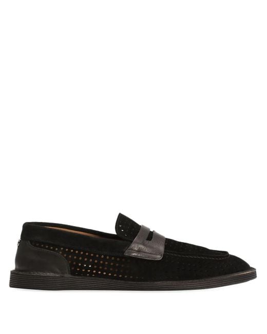 Dolce & Gabbana Perforierte Loafer in Black für Herren