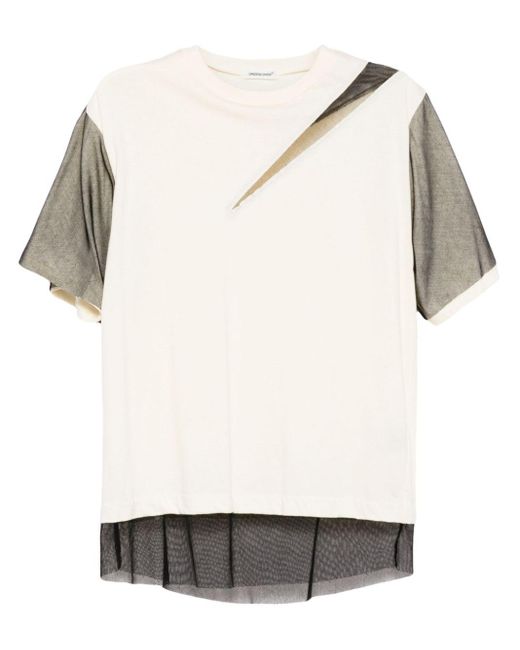 Undercover Natural T-Shirt im Layering-Look