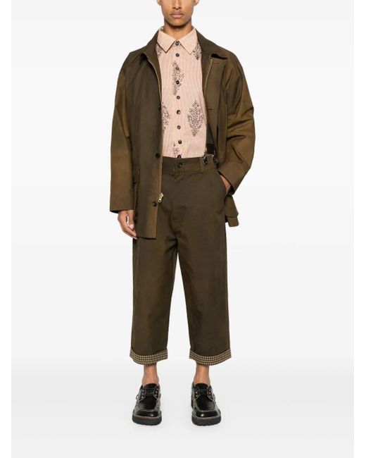 A Tentative Atelier Green Shoulder-Straps Trousers for men
