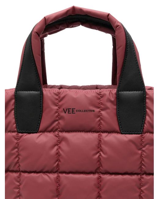 VEE COLLECTIVE Red Small Porter Tote Bag
