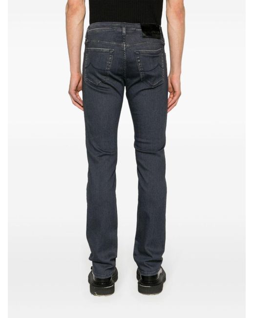 Jacob Cohen Blue Bard Low-rise Slim-fit Jeans for men