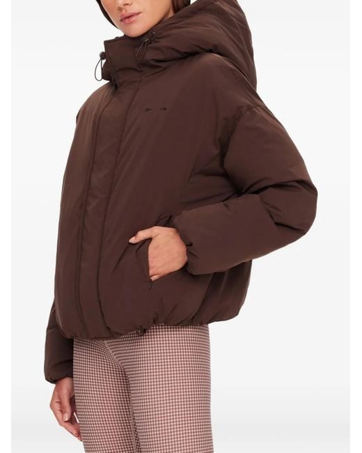 The Upside Brown Mercer Hooded Puffer Jacket